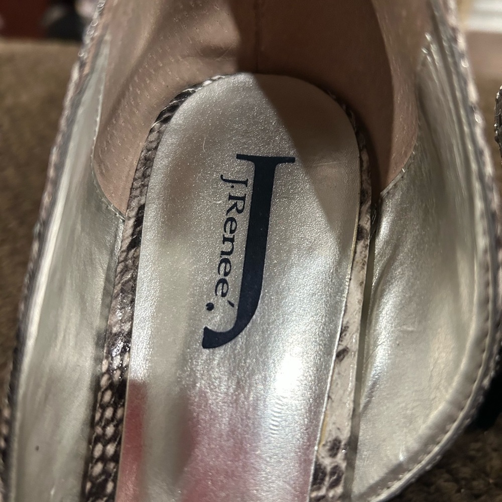 J.Renee Snakeskin Patterned Heels - Picture 2 of 6